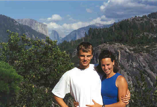 Kate and Peter at Yosemite, 1999.